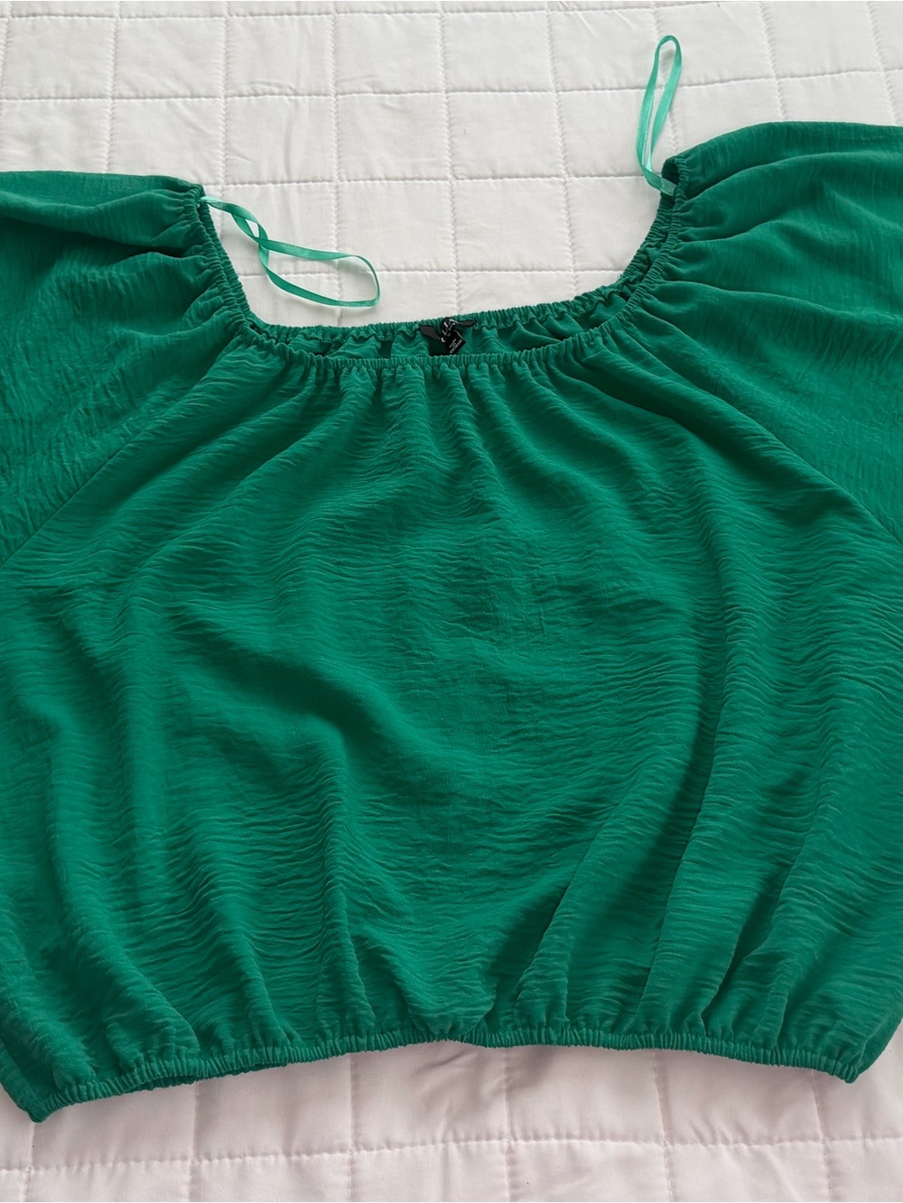 Green Women's Off-Shoulder Blouse - Unbranded